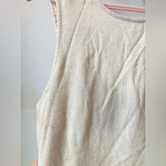 Petal + Pup Leisl Linen Dress in Beige - Picture 3 of 9
